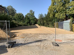 Fachgerechte Sandplatte in Hamburg für optimale Lastverteilung und stabile Fundamente.